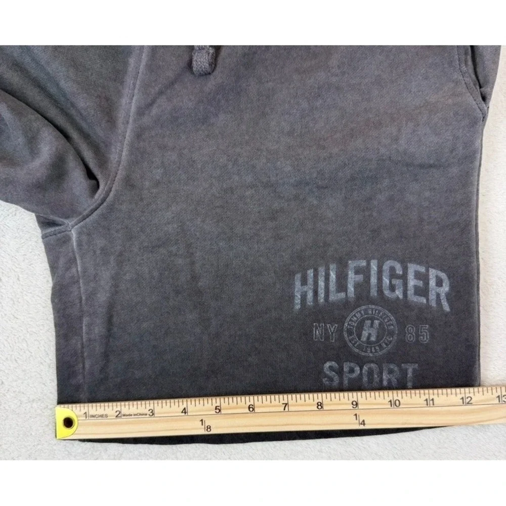 Tommy‎ Hilfiger Sport Women's M Charcoal Gray Garment Dyed Lounge Sweat Shorts